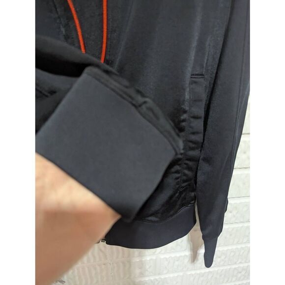 Under Armour Men's Black & Orange Trim Solid Front Full Zip Jacket Size M - Picture 6 of 8